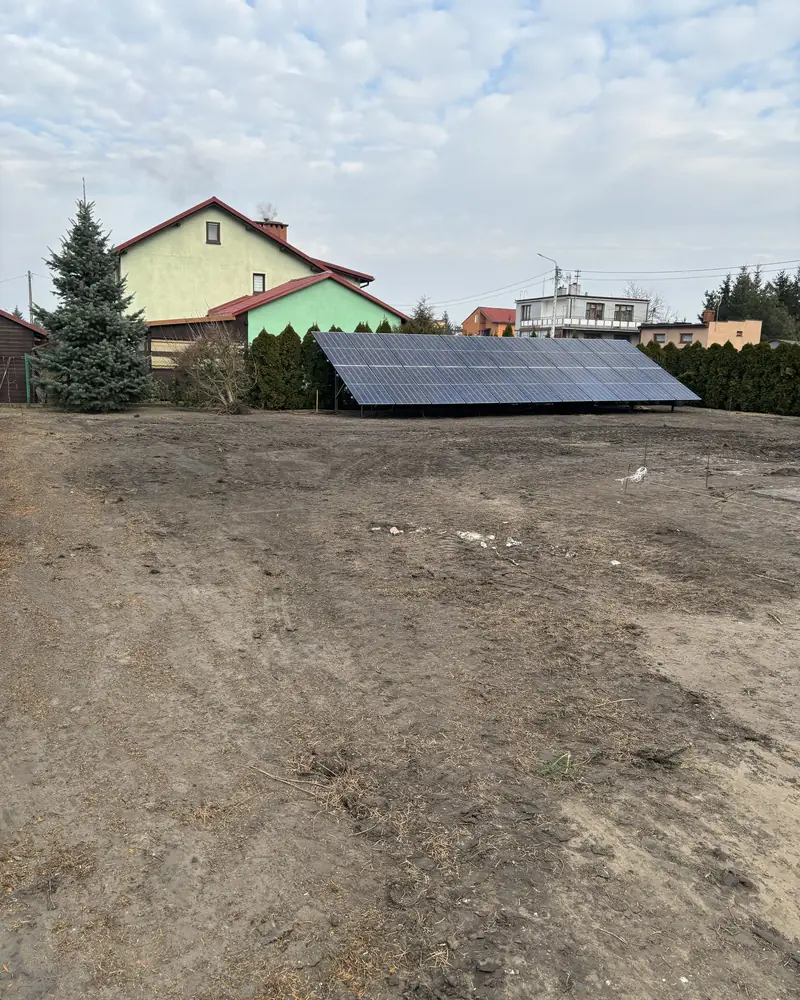 Ogród z altaną i rabatami – przed realizacją